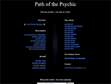 Tablet Screenshot of pathofthepsychic.com